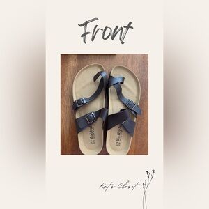 Women’s Dark Brown Toe Strap Malibu Birkenstocks